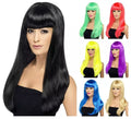 Peluca Babelicious larga con flequillo en varios colores