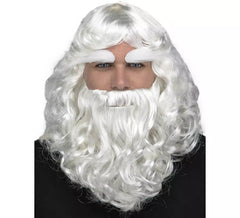 Parrucca, barba e sopracciglia di babbo natale