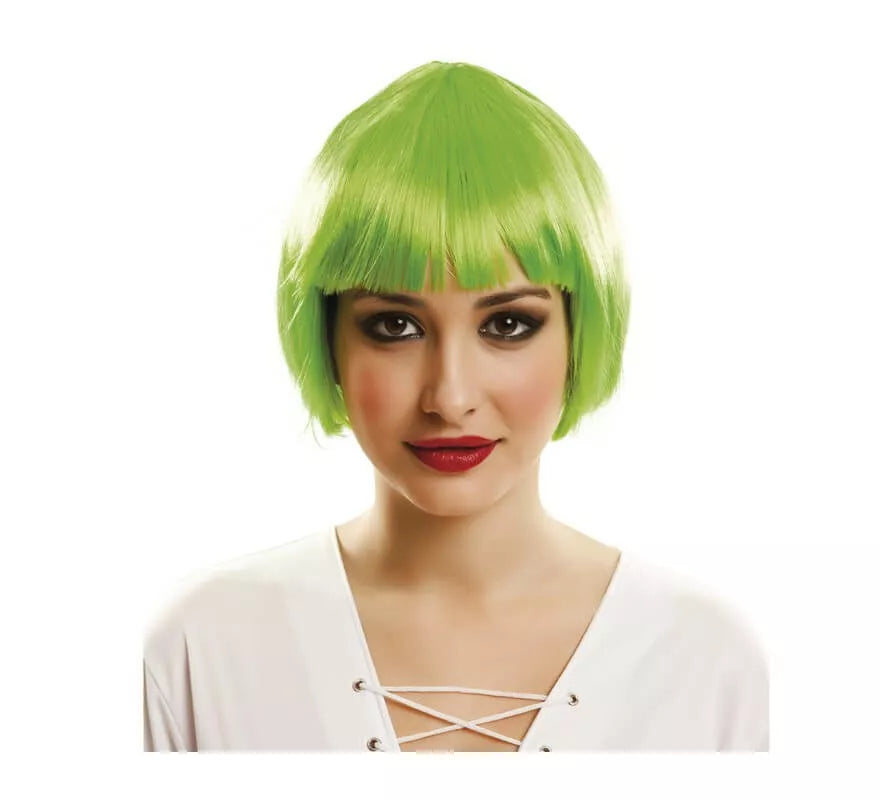 Translation missing: it.Peluca Cabaret verde con flequillo
