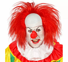 Parrucca da clown calvo rosso