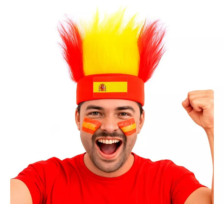 Peluca con Cinta Deportiva de España