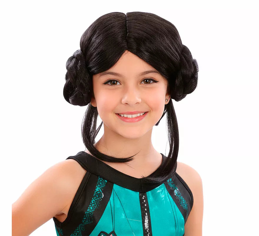 Peluca con Moños de Cantante K-Pop infantil