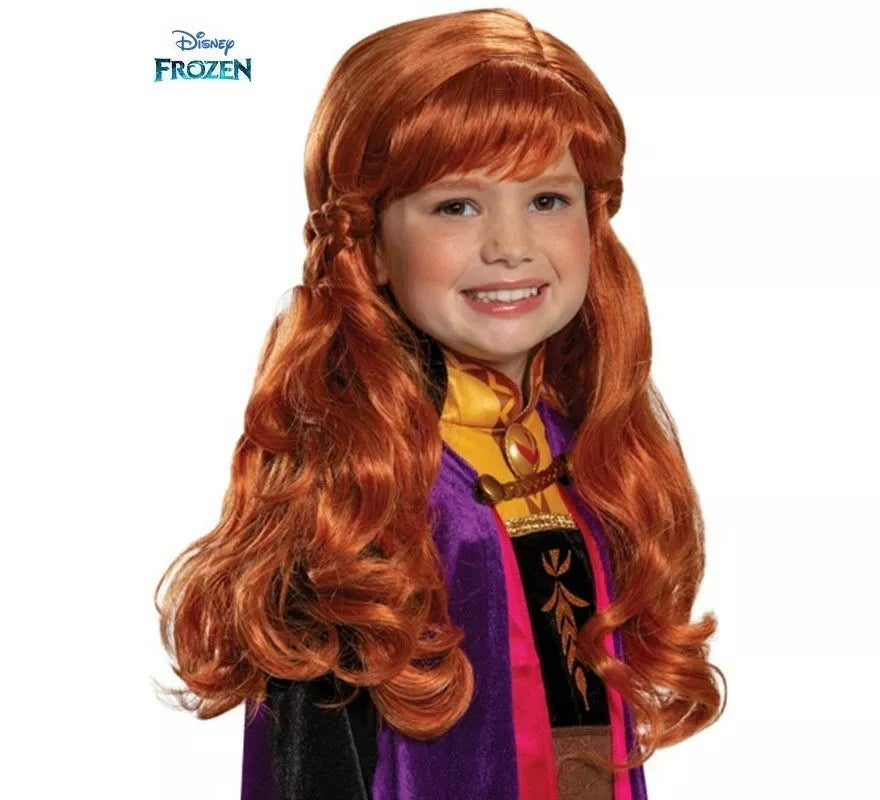 Translation missing: it.Peluca de Anna de Frozen Infantil