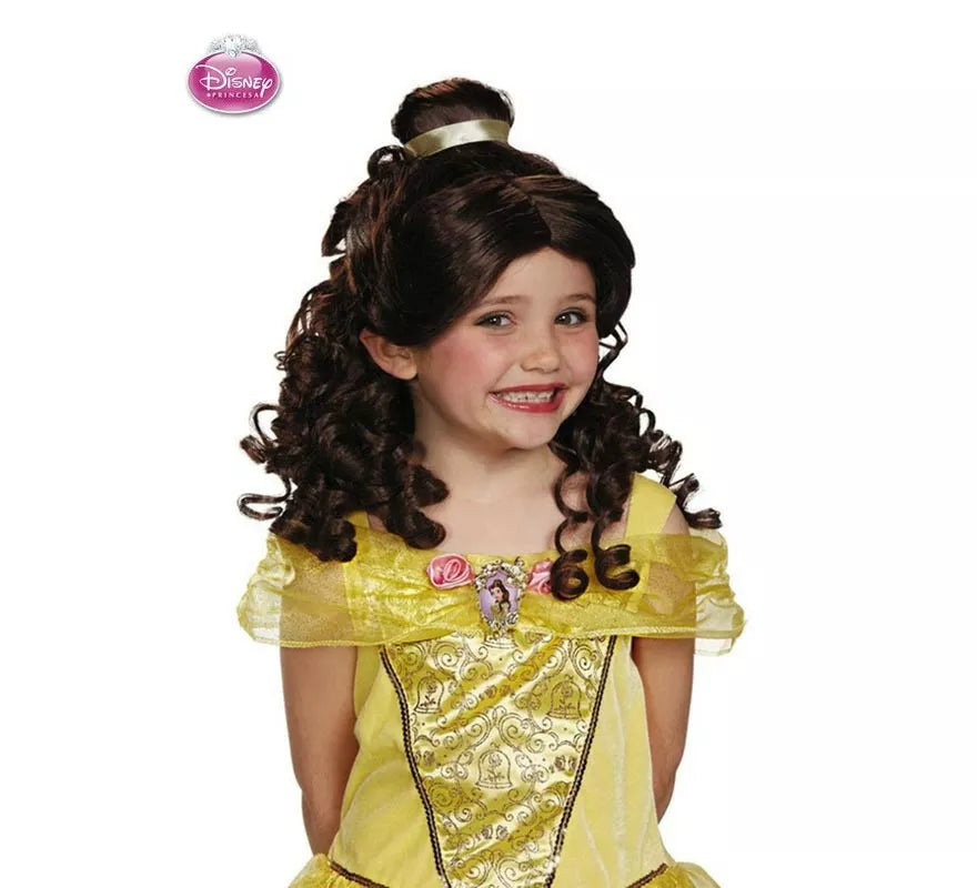 Translation missing: it.Peluca de Bella Disney la Bella y la Bestia infantil