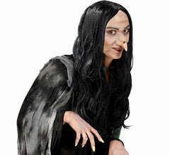 Parrucca da strega Amelia nera