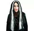 Peluca de Bruja blanca y negra