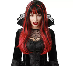 Parrucca strega rossa e nera