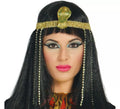 Peluca de Egipcia lisa negra