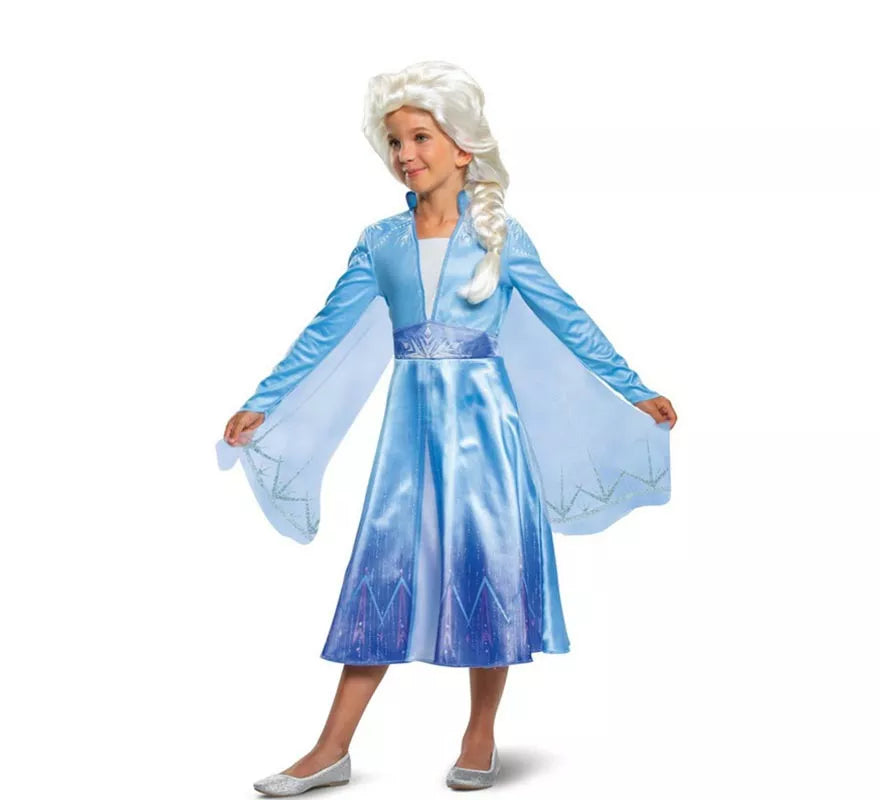 Peluca de Elsa Frozen 2 Disney infantil