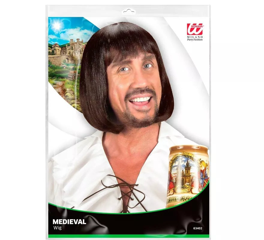 Peluca de Hombre Medieval en varios colores adulto