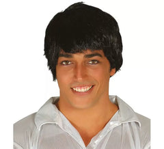 Parrucca uomo nero con frange