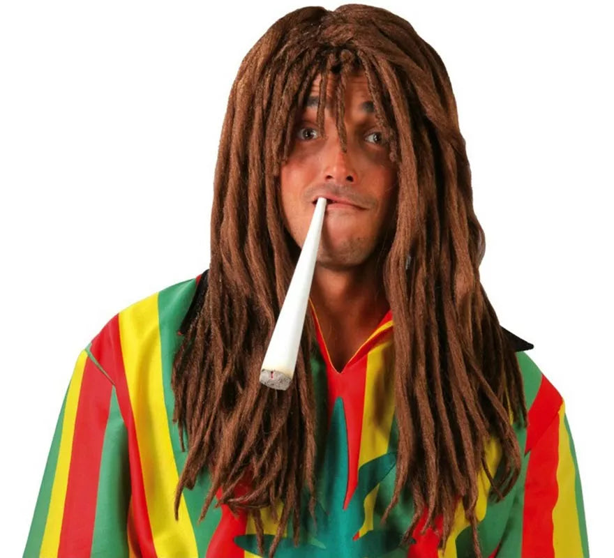 Translation missing: it.Peluca de Jamaicano Rastafari marrón con rastas