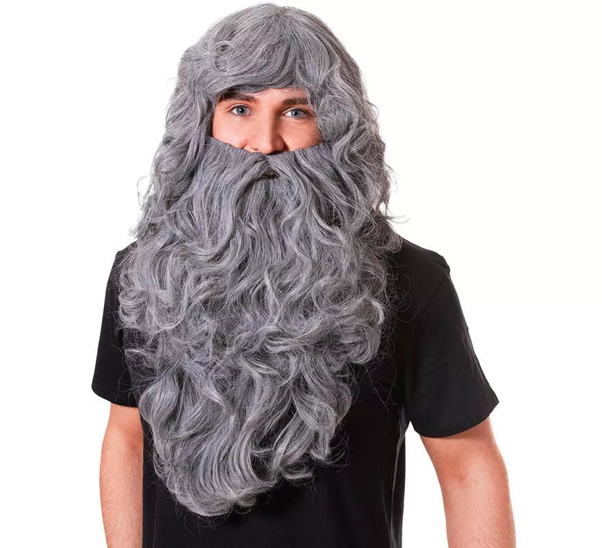 Translation missing: it.Peluca de Mago gris con barba larga