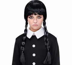 Peluca de Niña Siniestra con Trenzas