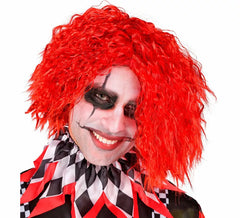 Parrucca rossa da clown spaventoso