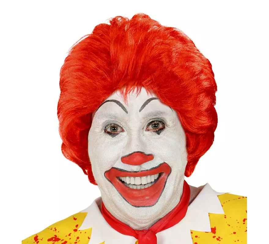 Peluca de Payaso de las Hamburguesas adulto