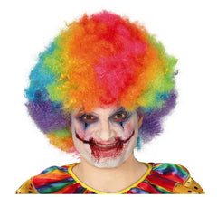 Peluca de Payaso Rizada Multicolor