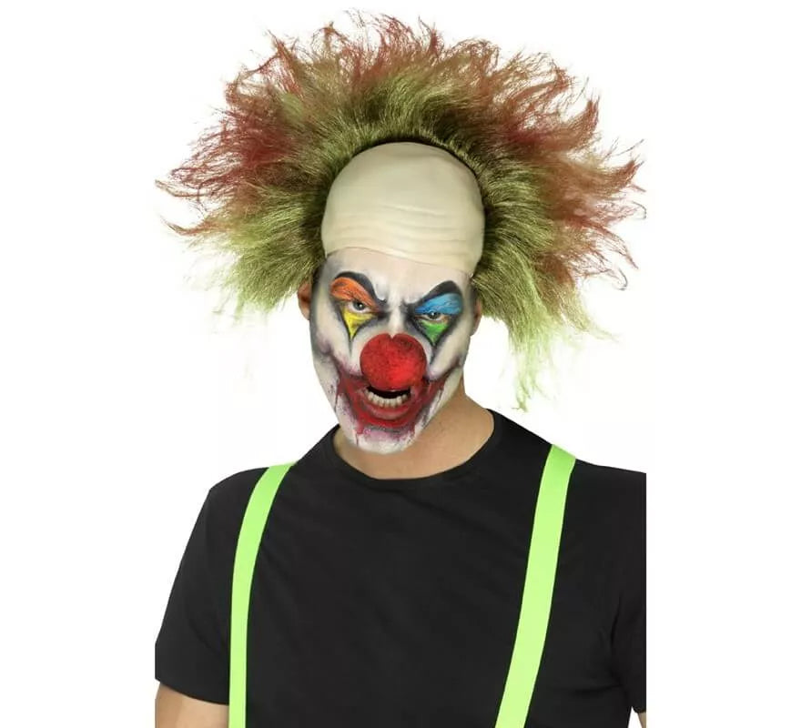 Translation missing: it.Peluca de Payaso Siniestro Verde con sangre