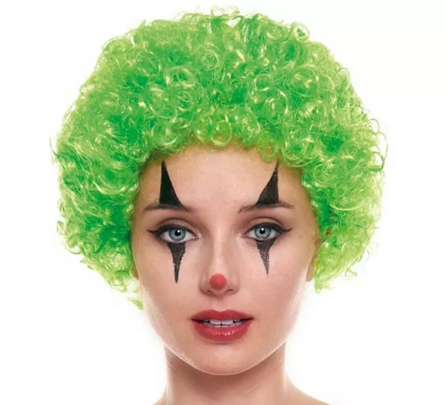 Translation missing: es.Peluca de Payaso Verde de 70 g