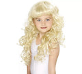 Peluca de Princesa Rubia Larga y Rizada Infantil