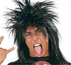 Parrucca punk nera