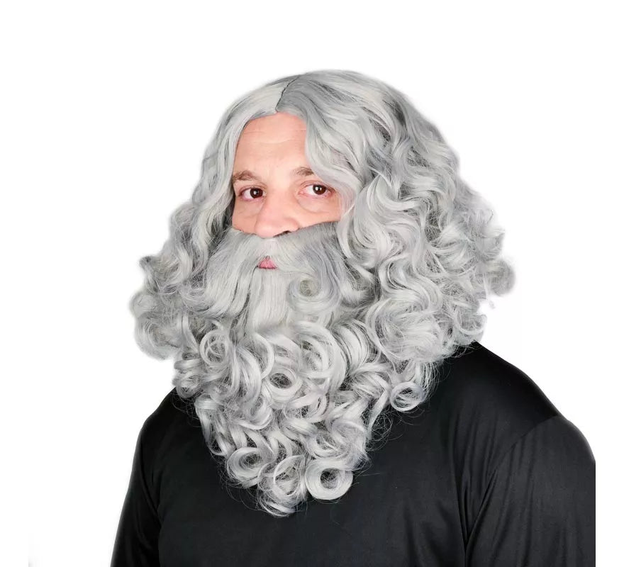 Translation missing: es.Peluca de Rey Mago con Barba gris mate