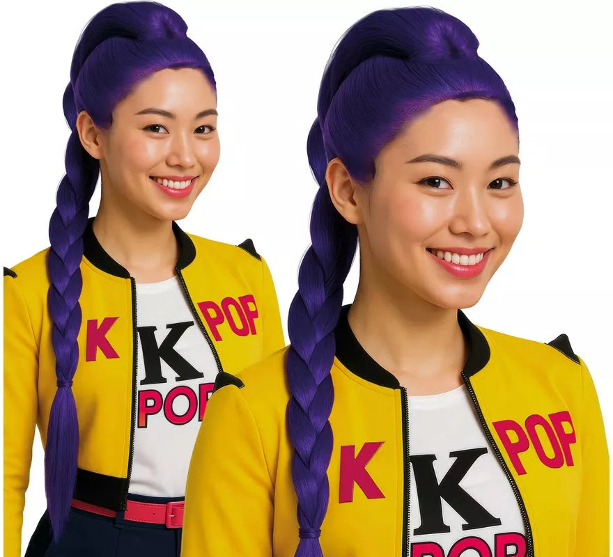Translation missing: it.Peluca lila de Cantante K-Pop