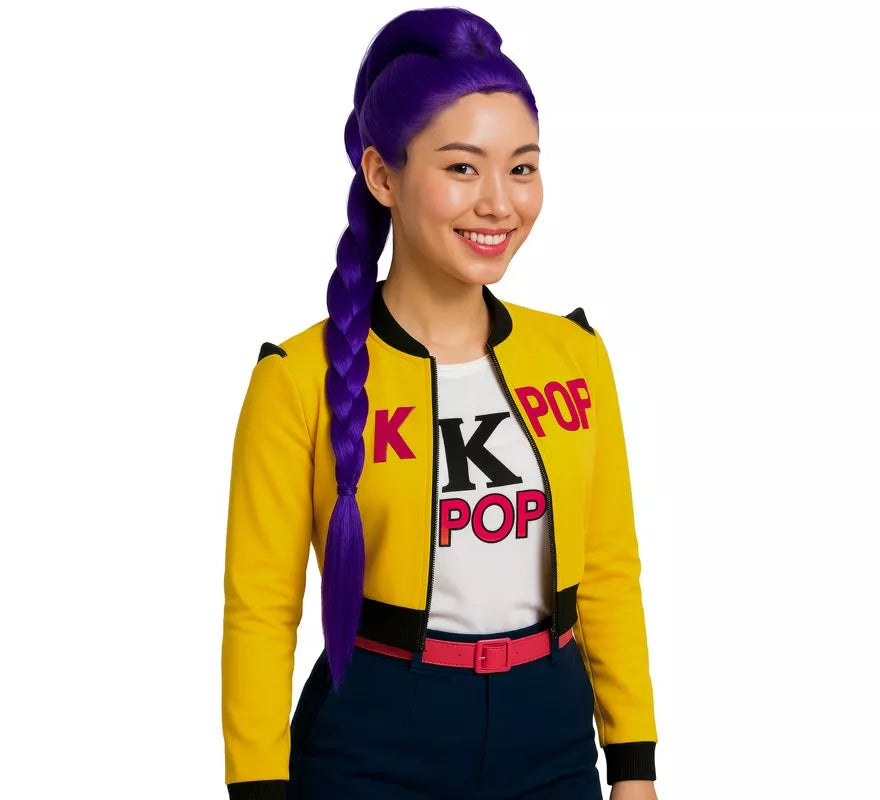 Translation missing: it.Peluca lila de Cantante K-Pop