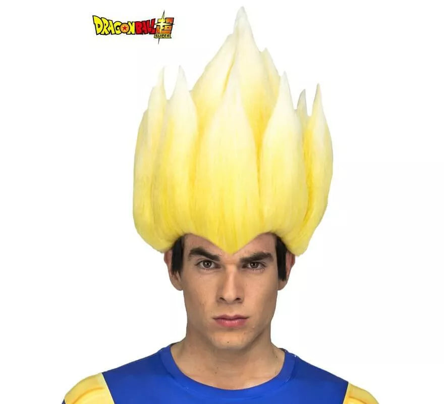 Translation missing: es.Peluca de Saiyan Vegeta de Dragón Ball en caja para hombre