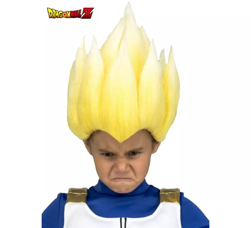 Translation missing: it.Peluca de Saiyan Vegeta de Dragón Ball en caja para niño
