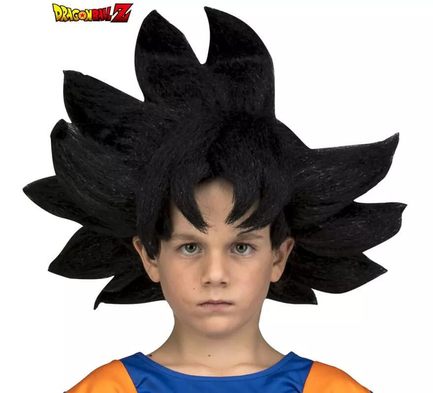 Translation missing: es.Peluca de Son Goku de Dragón Ball en caja para niño
