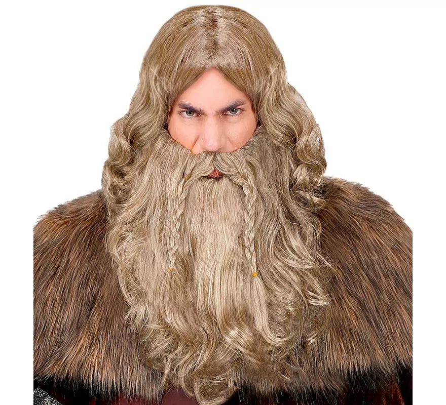 Translation missing: es.Peluca de Vikingo con barba y bigote adulto