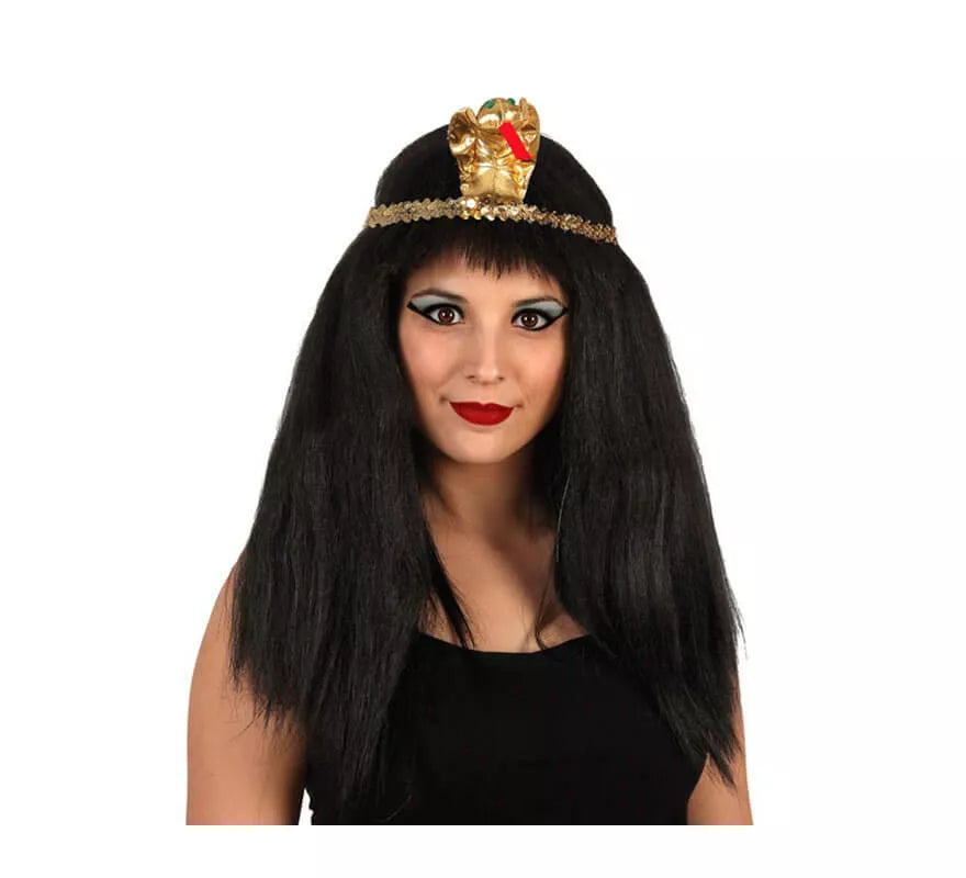 Translation missing: it.Peluca Egipcia negra con accesorrios