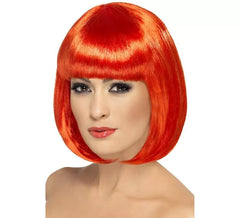 Parrucca stile Bob in vari colori con frangia