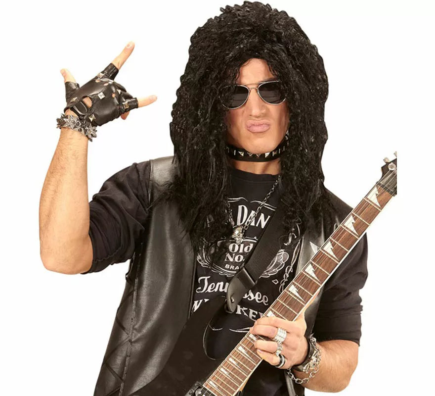 Translation missing: it.Peluca Hard Rock negra