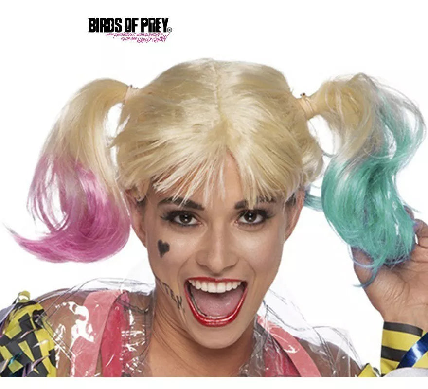 Translation missing: es.Peluca Harley Quinn Aves de Presa