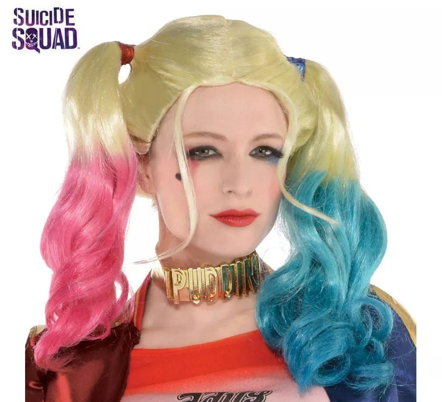 Translation missing: it.Peluca Harley Quinn para adulto