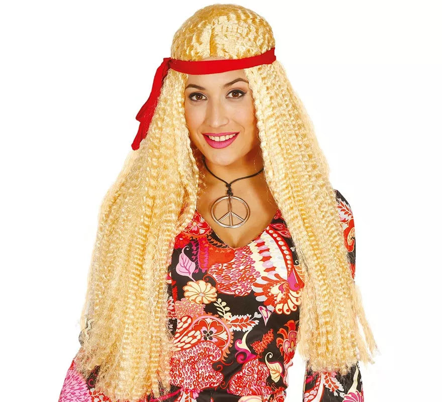 Translation missing: es.Peluca Hippie con Cinta roja