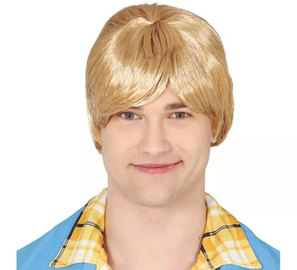 Peluca hombre rubia de pelo corto
