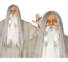 Lunga strega strega o strega grigia per Halloween