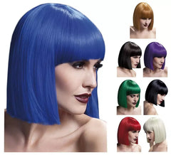 Parrucca a capelli medi con frangette di fascia alta in vari colori