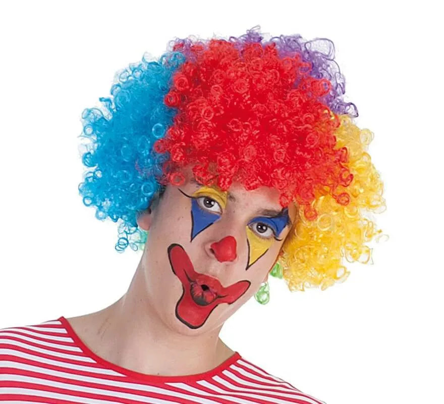 Translation missing: it.Peluca multicolor de Payaso