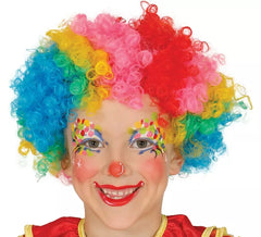 Peluca multicolor de Payaso infantil