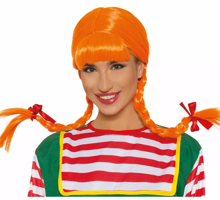Translation missing: it.Peluca Naranja con Trenzas