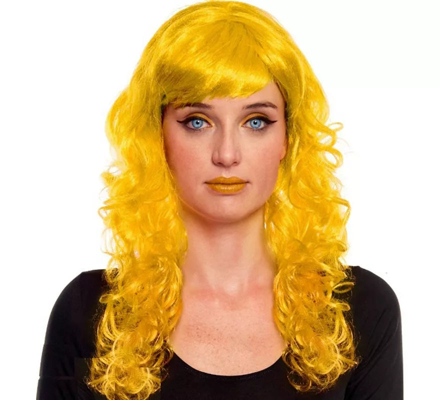 Translation missing: it.Peluca Ondas amarillo con fleco