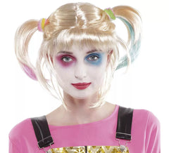 Parrucca da clown turbato con treccine