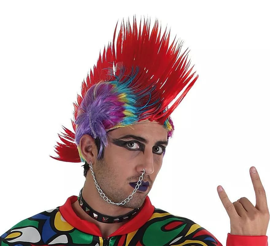 Translation missing: it.Peluca Punk multicolor