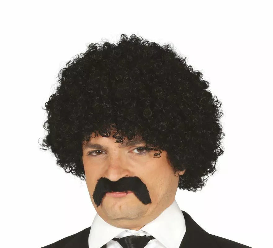 Translation missing: it.Peluca Rizada con Bigote en varios colores