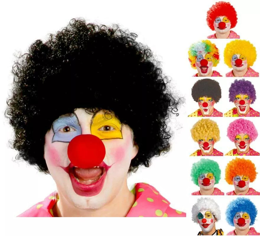 Translation missing: it.Peluca rizada de Payaso en varios colores