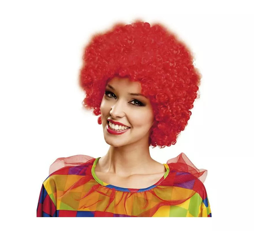 Translation missing: it.Peluca rizada de Payaso roja
